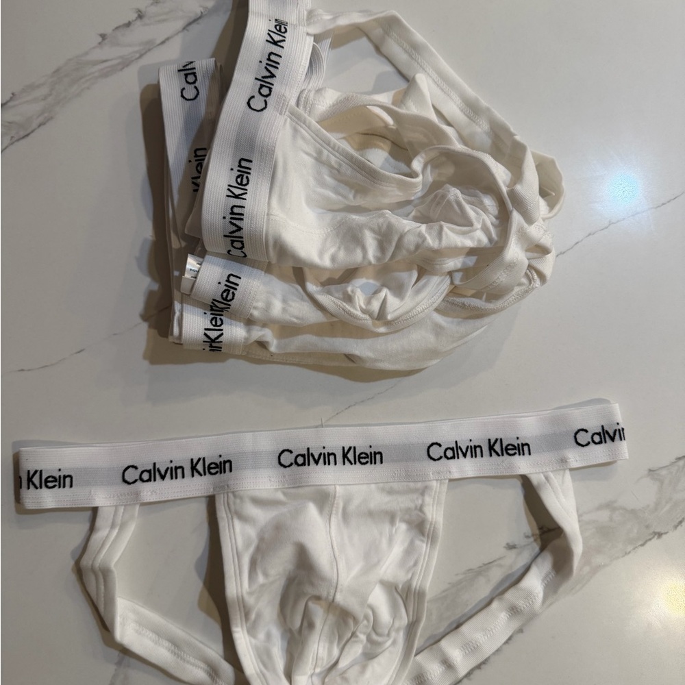 Calvin Klein Men's White Jock Straps